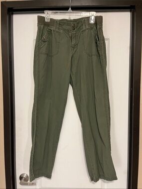 Sonoma Olive Green Cargo Pants with Side Stitching